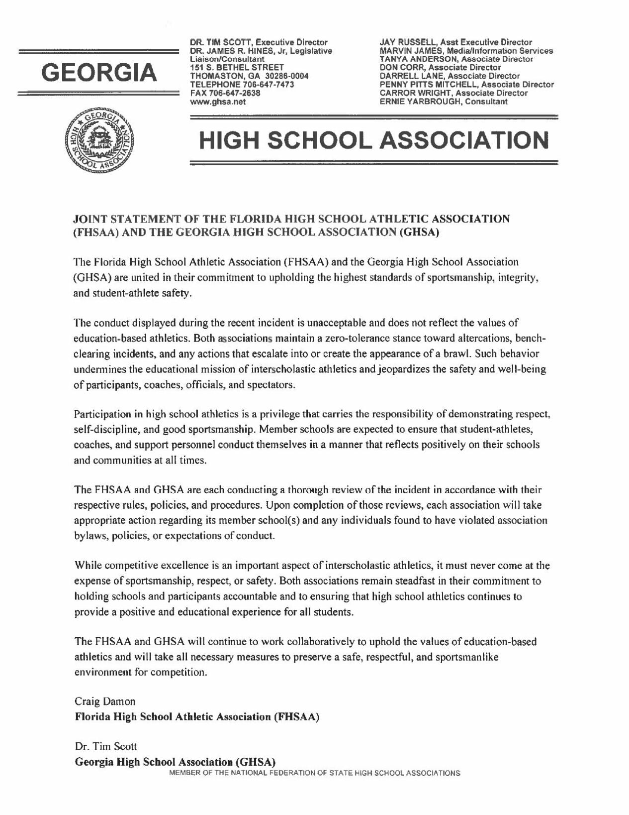GHSA suspends 4 Grayson players for post-game brawl; Grayson to appeal ...