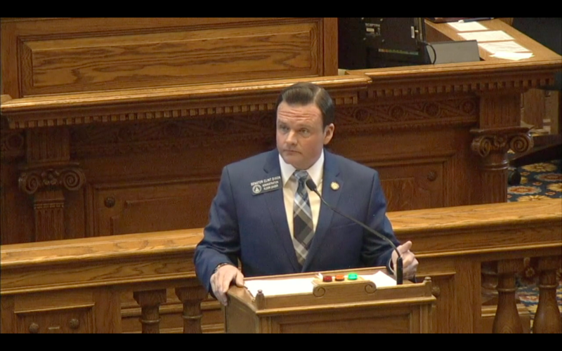 Sen Clint Dixon addressing Georgia Senate
