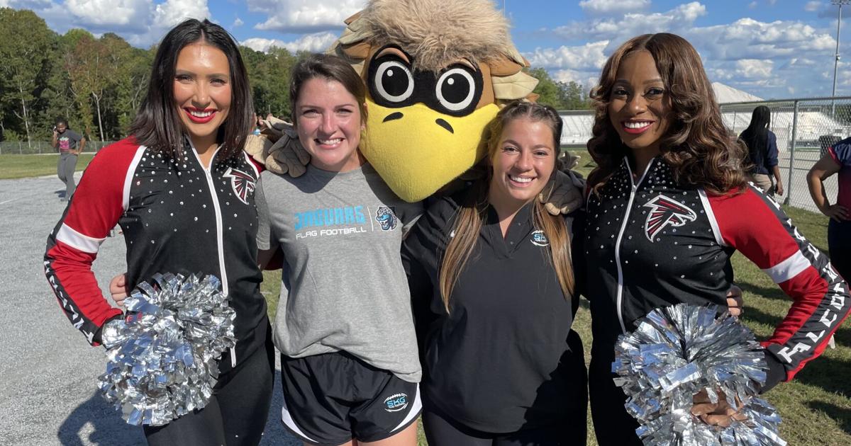 PHOTOS: Atlanta Falcons Visit to Seckinger Girls Flag Football