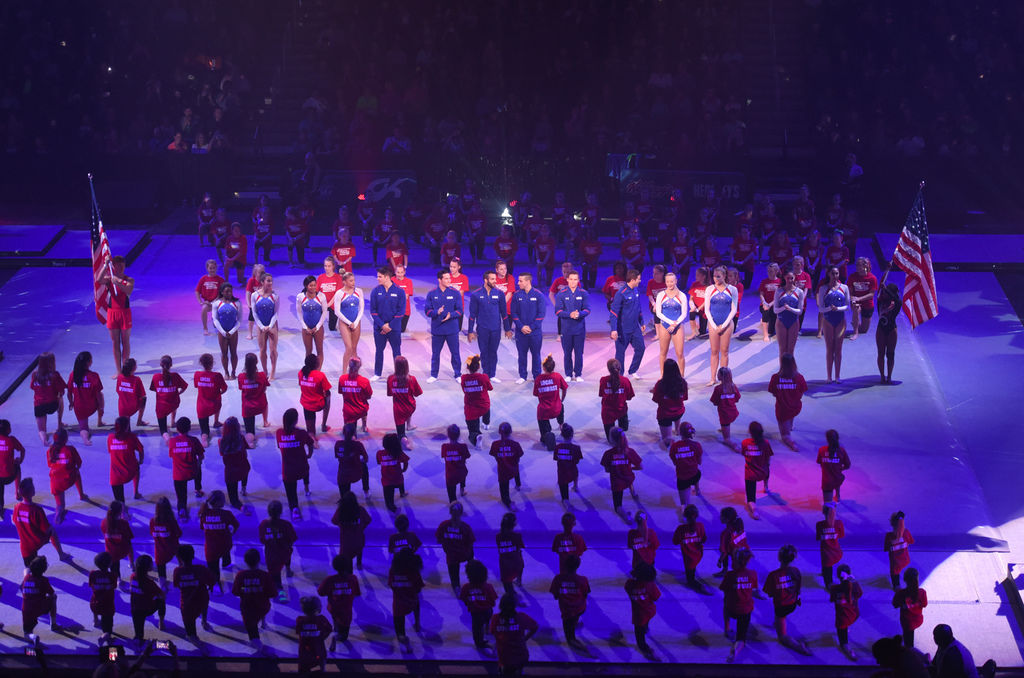 Energetic, patriotic U.S. gymnastics tour stops in Duluth
