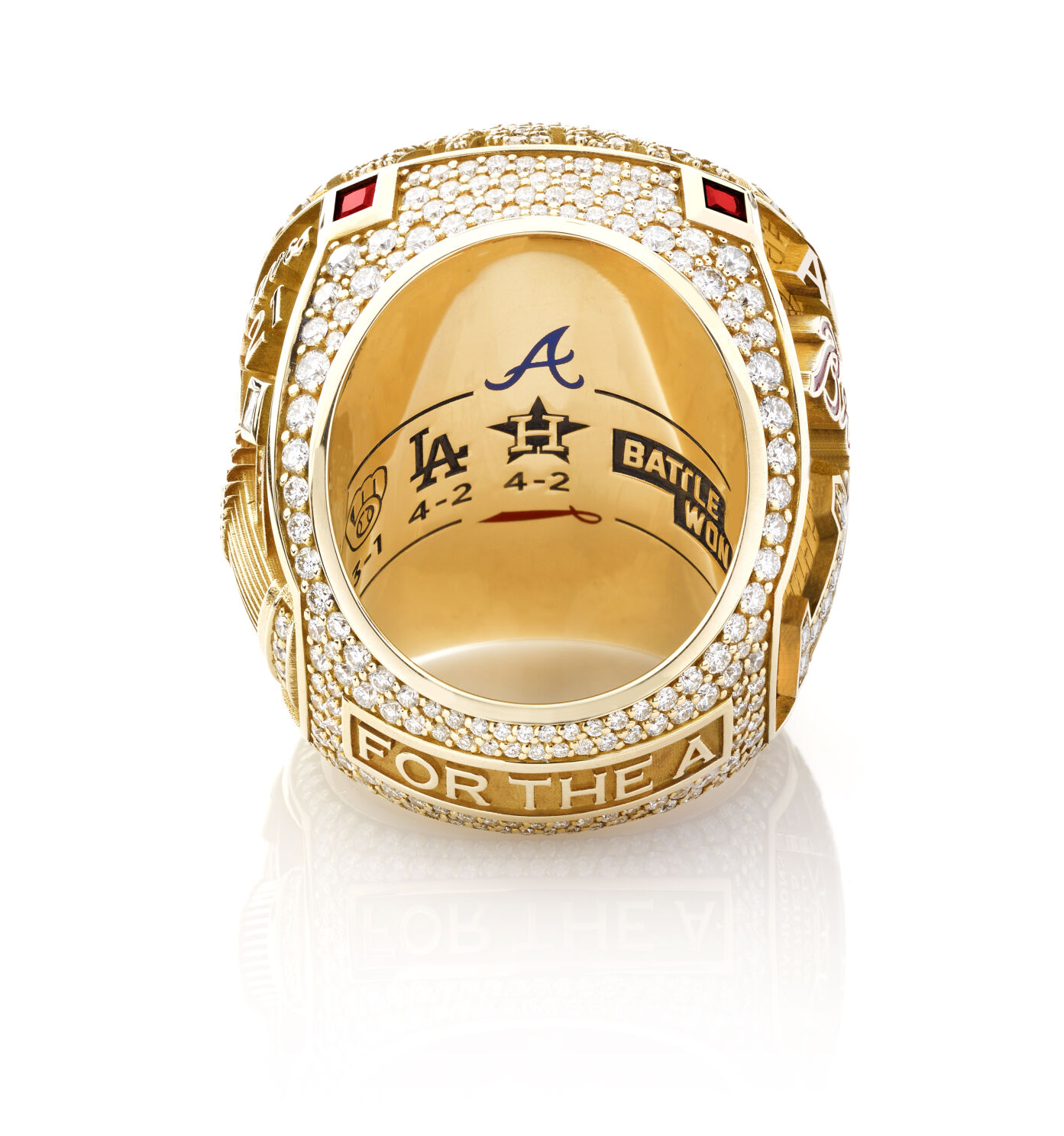 Atlanta Braves' 18.71-karat white gold World Series championship rings  feature 755 diamonds, Sports