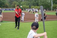 Atlanta Braves' Ronald Acuña, Jr. at Marietta HS youth baseball camp
