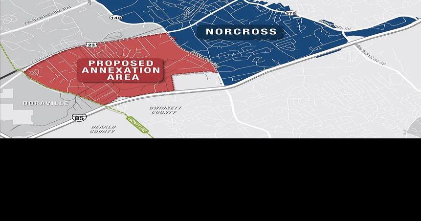 Norcross Ga Zip Code Map Norcross Looking To Add 2.8 Square Miles To City Limits | News |  Gwinnettdailypost.com