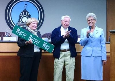Lawrenceville city council honors retiring member Marie Beiser