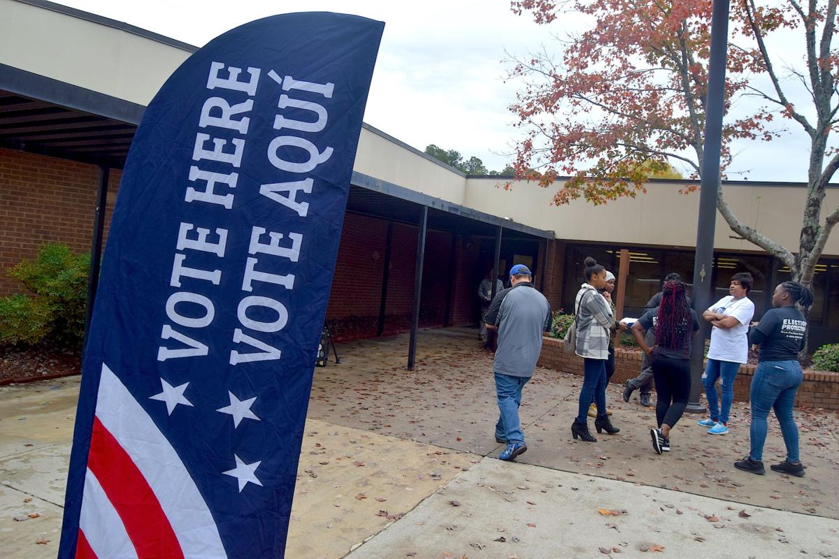 Vote here file photo