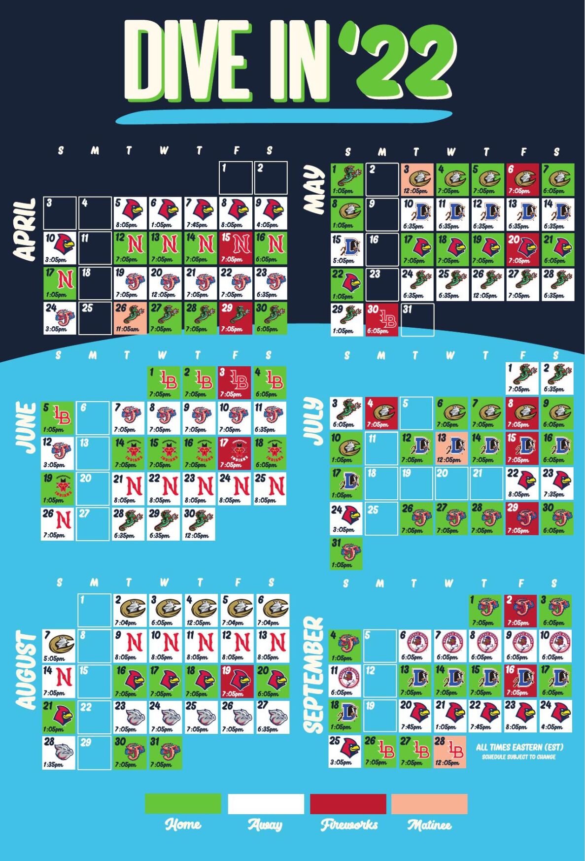 Printable Gwinnett Stripers Schedule
