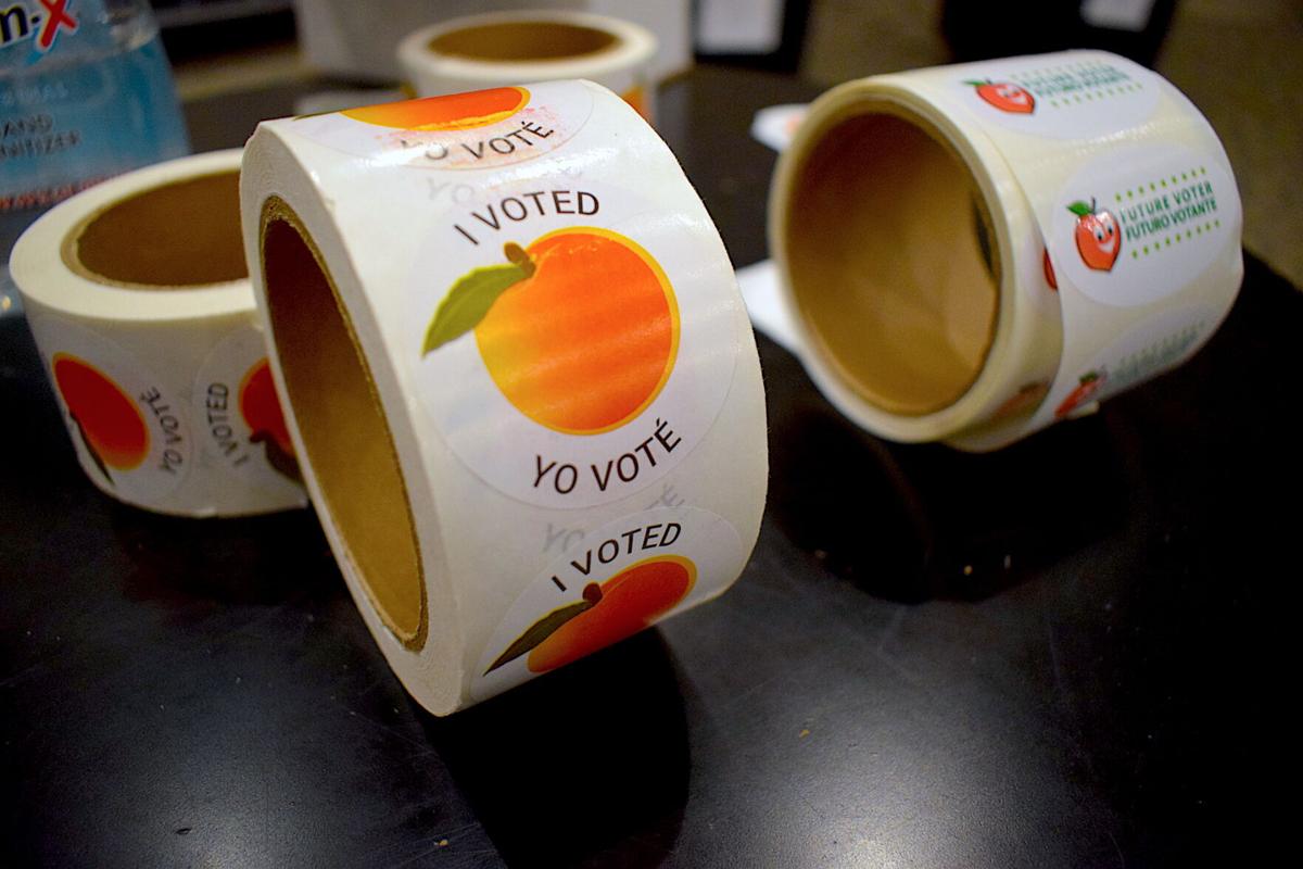 I Voted Yo Vote stickers file photo