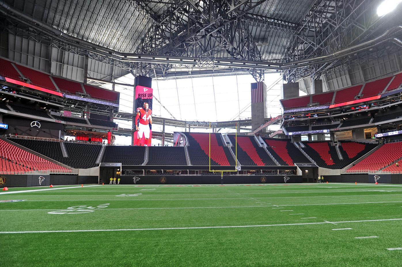 Days away from opening, here's what Mercedes-Benz Stadium looks