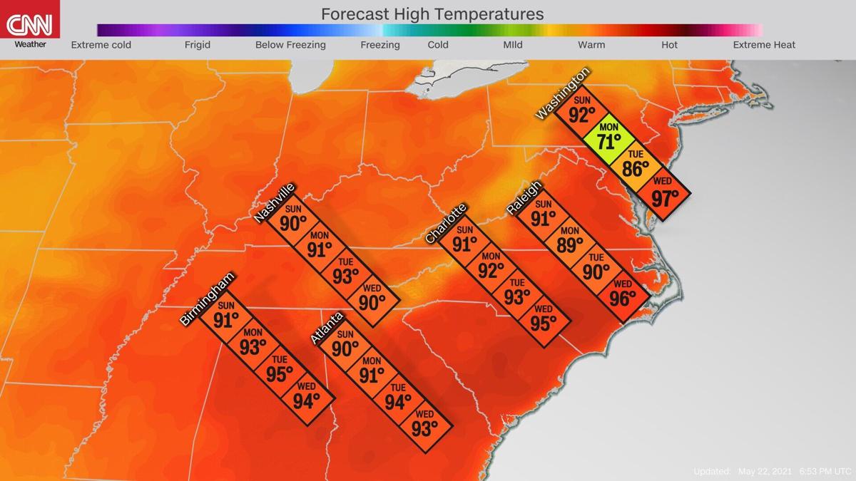 A Massive Heat Dome Is About To Make The Southeast Sweat News Gwinnettdailypost Com