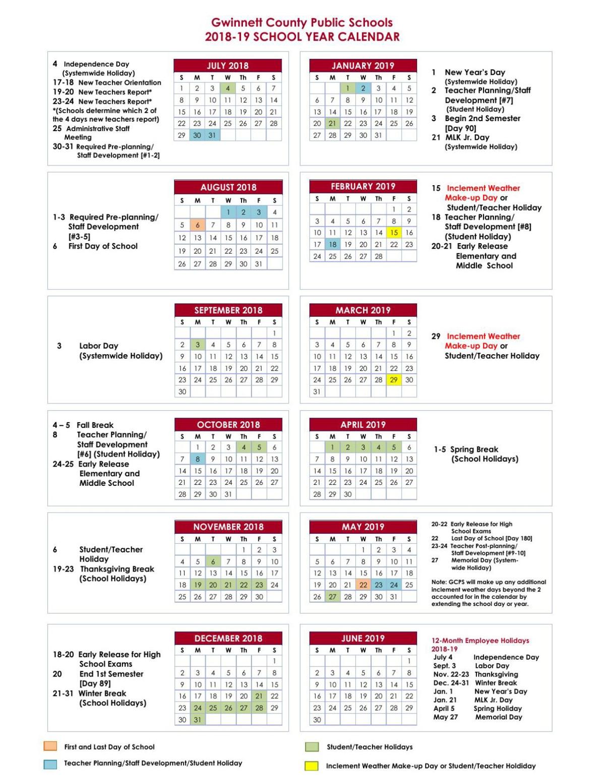 County 202223 School Calendar academic calendar 2022