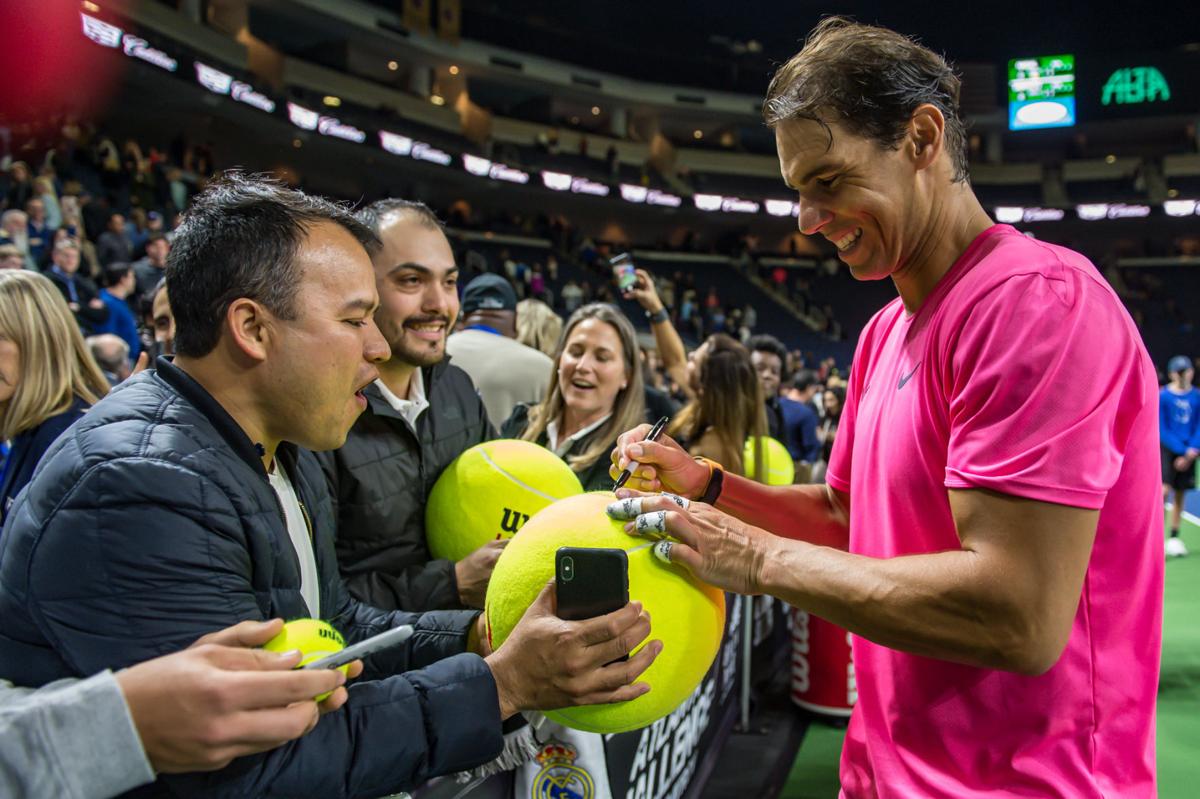 Rafael Nadal Grigor Dimitrov Entertain Full House At Infinite Energy Arena Sports Gwinnettdailypost Com