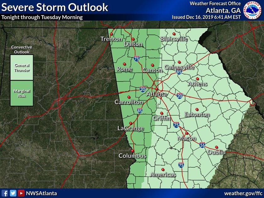 Storms expected to hit as cold front moves through News