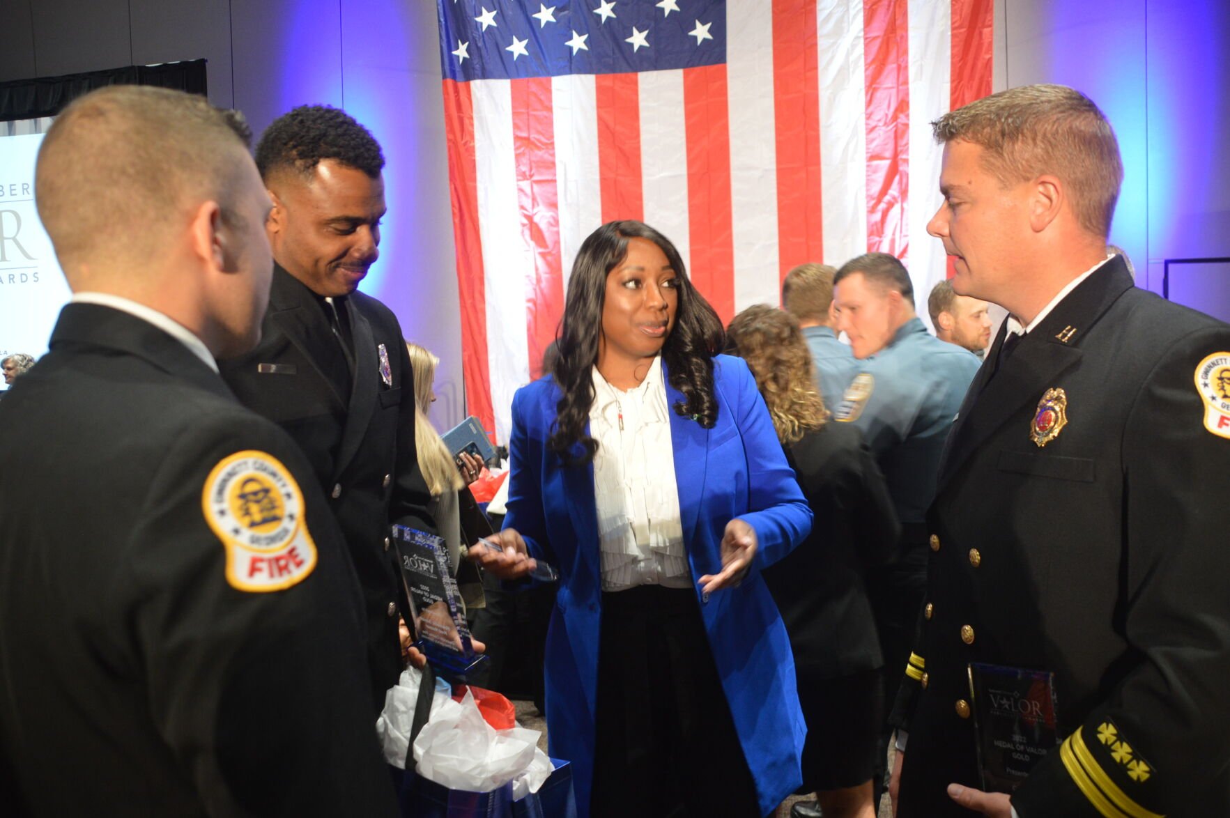 Firefighters receive Gwinnett Chamber s Medal of Valor for