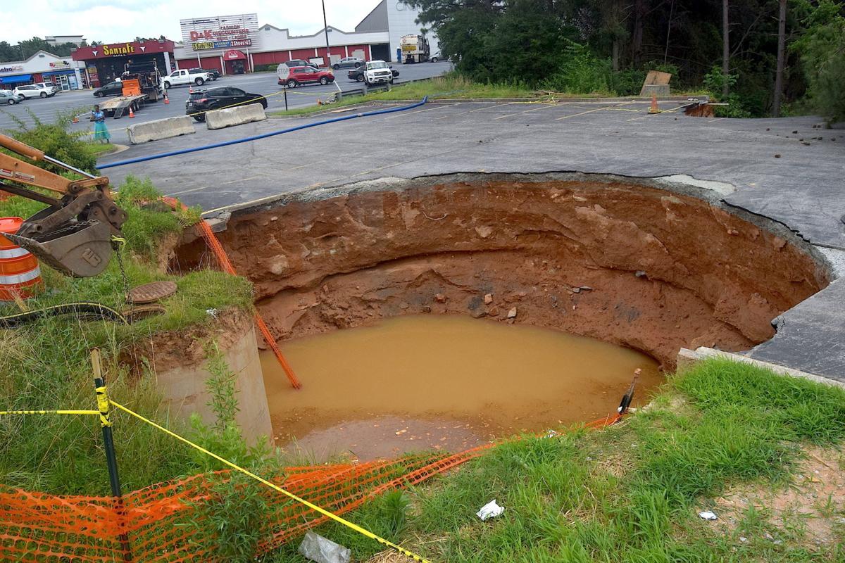 Sinkholes develop in unincorporated Duluth Slideshows