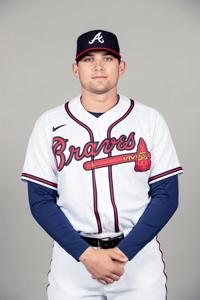 Charlie Morton of the Atlanta Braves poses during Photo Day at