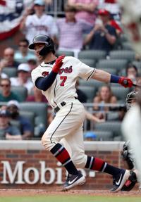 Atlanta Braves Shortstop Dansby Swanson Rocks with His Jersey