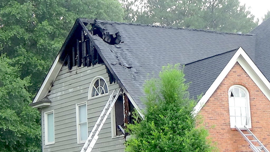 Fire damages Loganvillearea home after lightning strike News