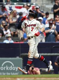 Atlanta Braves Shortstop Dansby Swanson Rocks with His Jersey