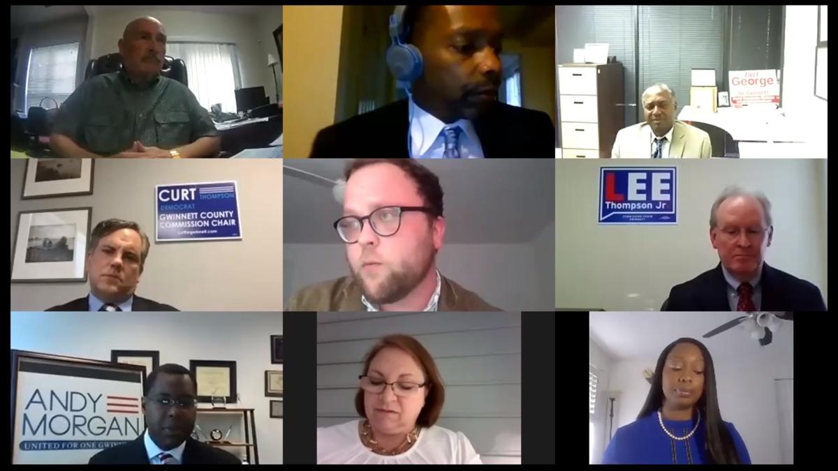 Chairman candidates at online forum.jpg