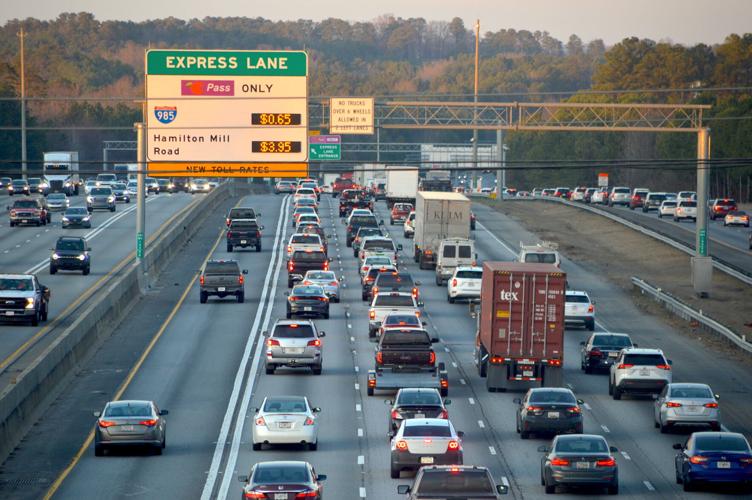 Interstate 85 north traffic congestion and express lanes 2024 photo.JPG (copy) (copy) (copy)