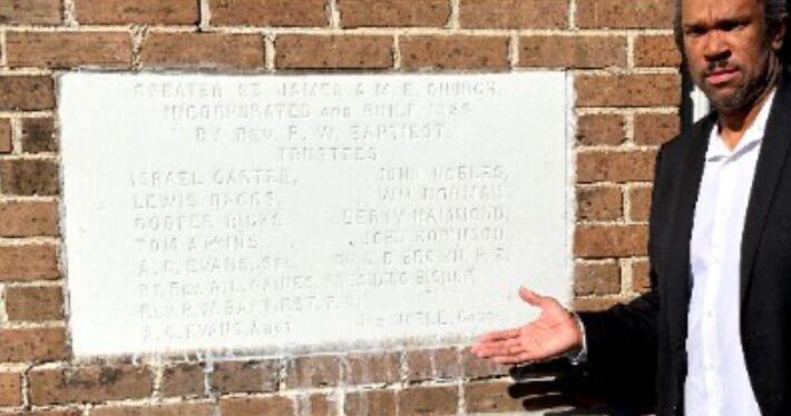 Greater St. James AME architect's great-grandson marks church's centennial
