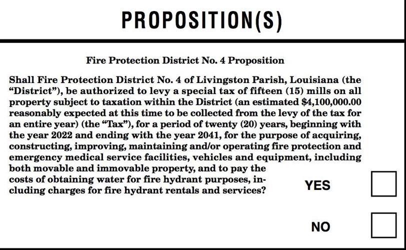 Sample ballots for Livingston Parish News