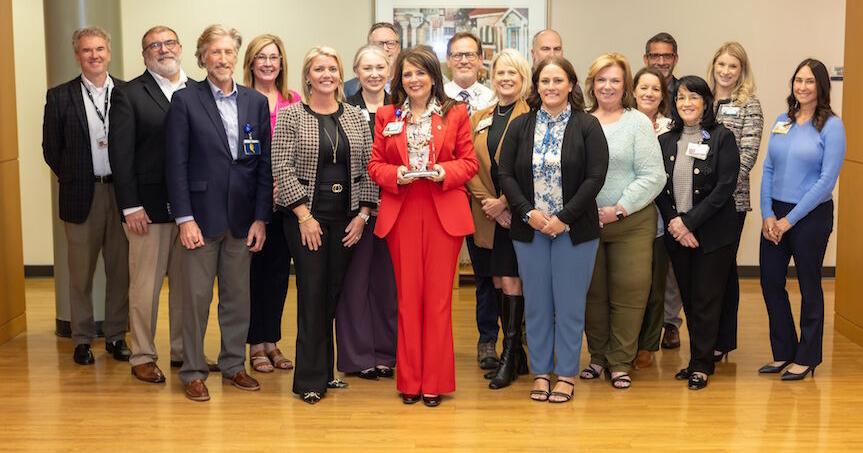 La. Hospital Assoc. honors Sutton with Golden Pelican Award