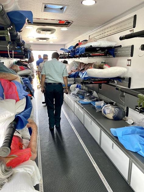 Ambulance Buses Bring Evacuees To New Orleans News Hammondstar Com