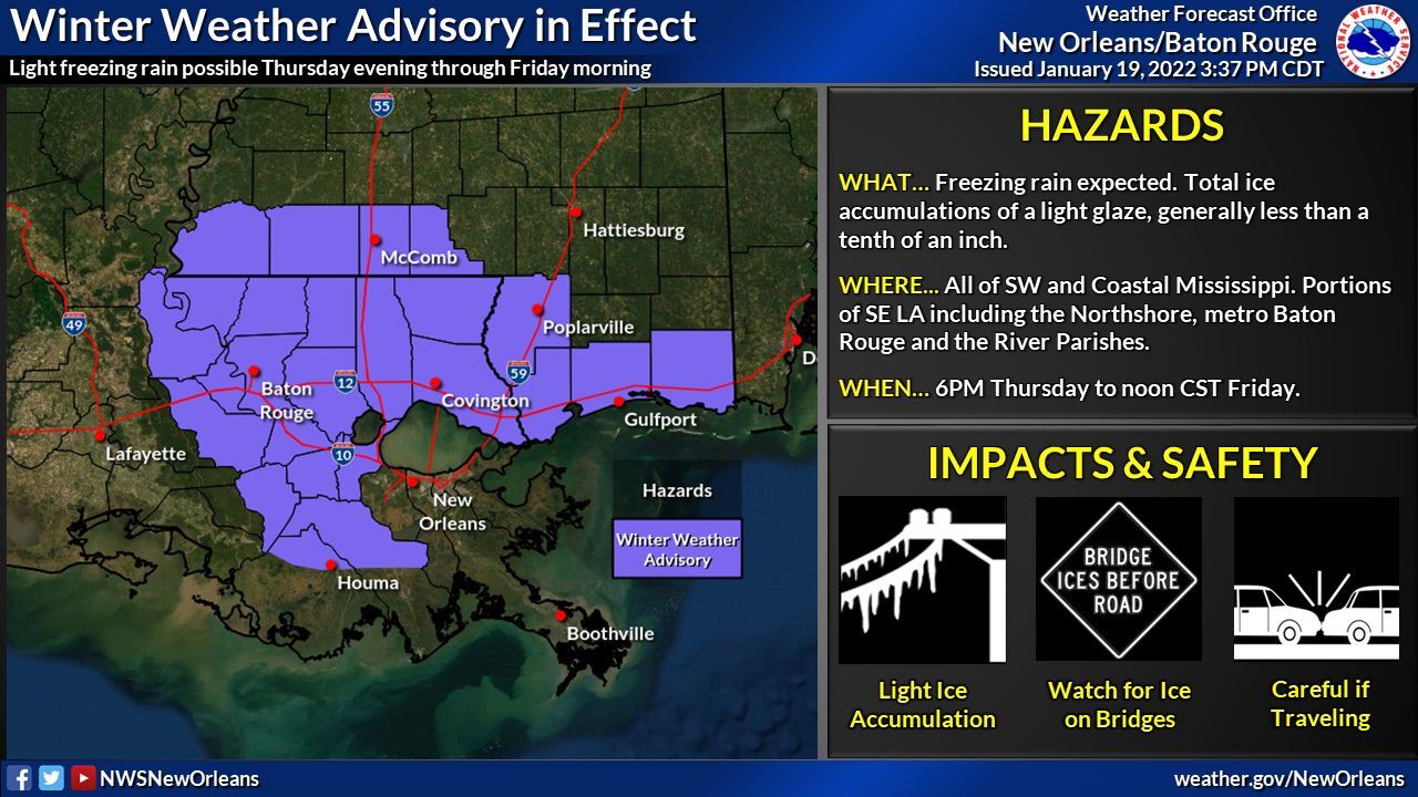 Icy roads possible Friday morning News hammondstar