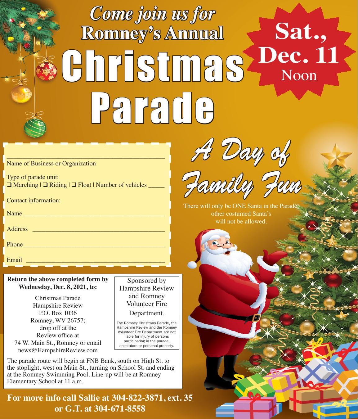 St Marys Wv Christmas Parade 2022 Romney's Annual Christmas Parade | News | Hampshirereview.com