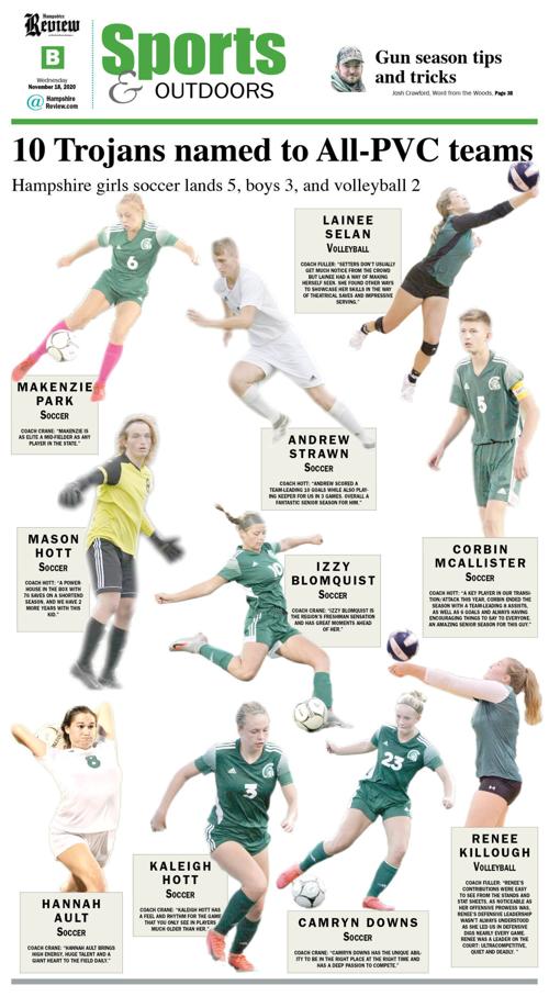 10 Trojans named to All-PVC teams