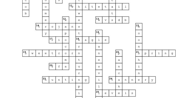 Crossword Answers | | hampshirereview.com