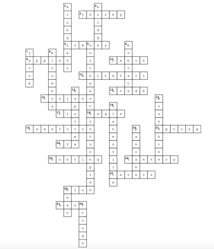 Crossword Answers | | hampshirereview.com