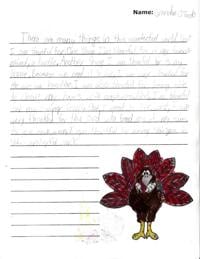 happy thanksgiving from west ridge middle school hannapubcom west ridge students write thanksgiving essays acrostics