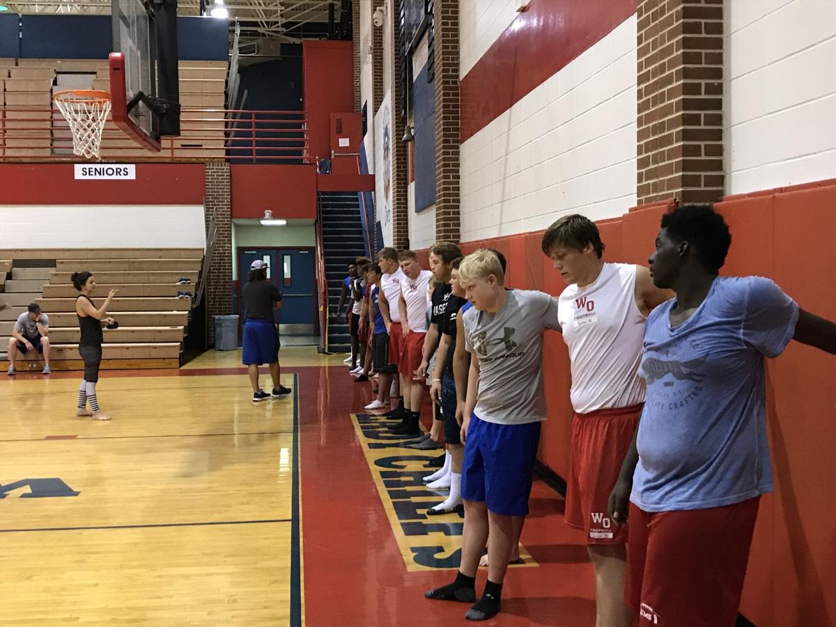 West Ouachita Football Players Use Yoga To Add Flexibility