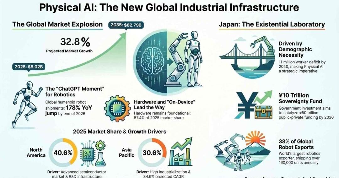 Physical AI Market to Reach $82.8 Billion: How Japan Is Leading the Next Industrial Revolution