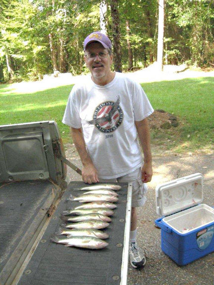 Fishing for school bass can be educational