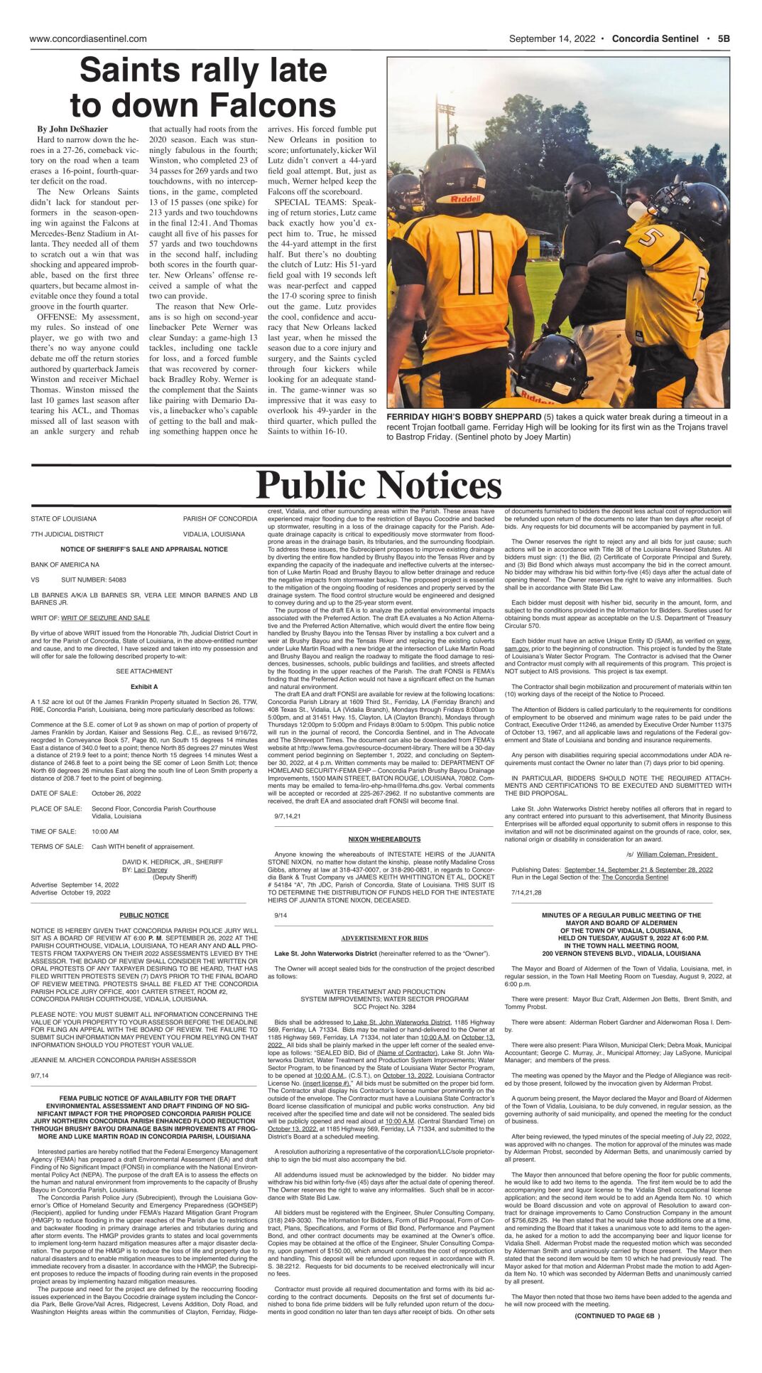 Public Notices - Sept. 14, 2022