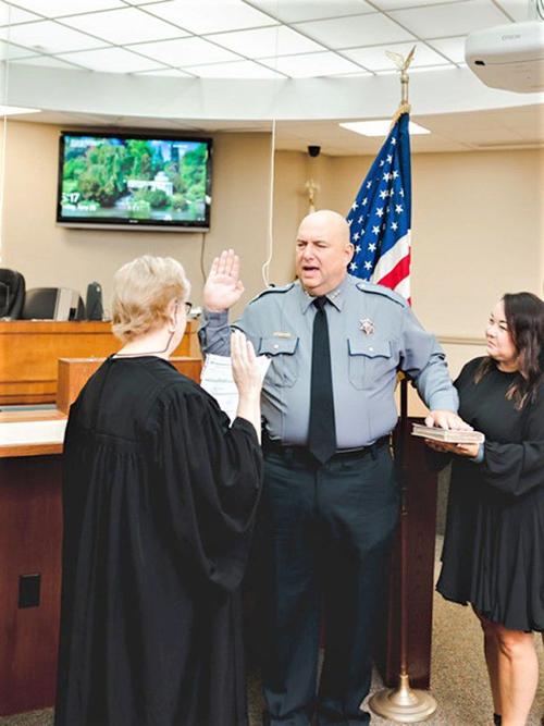Hedrick sworn in