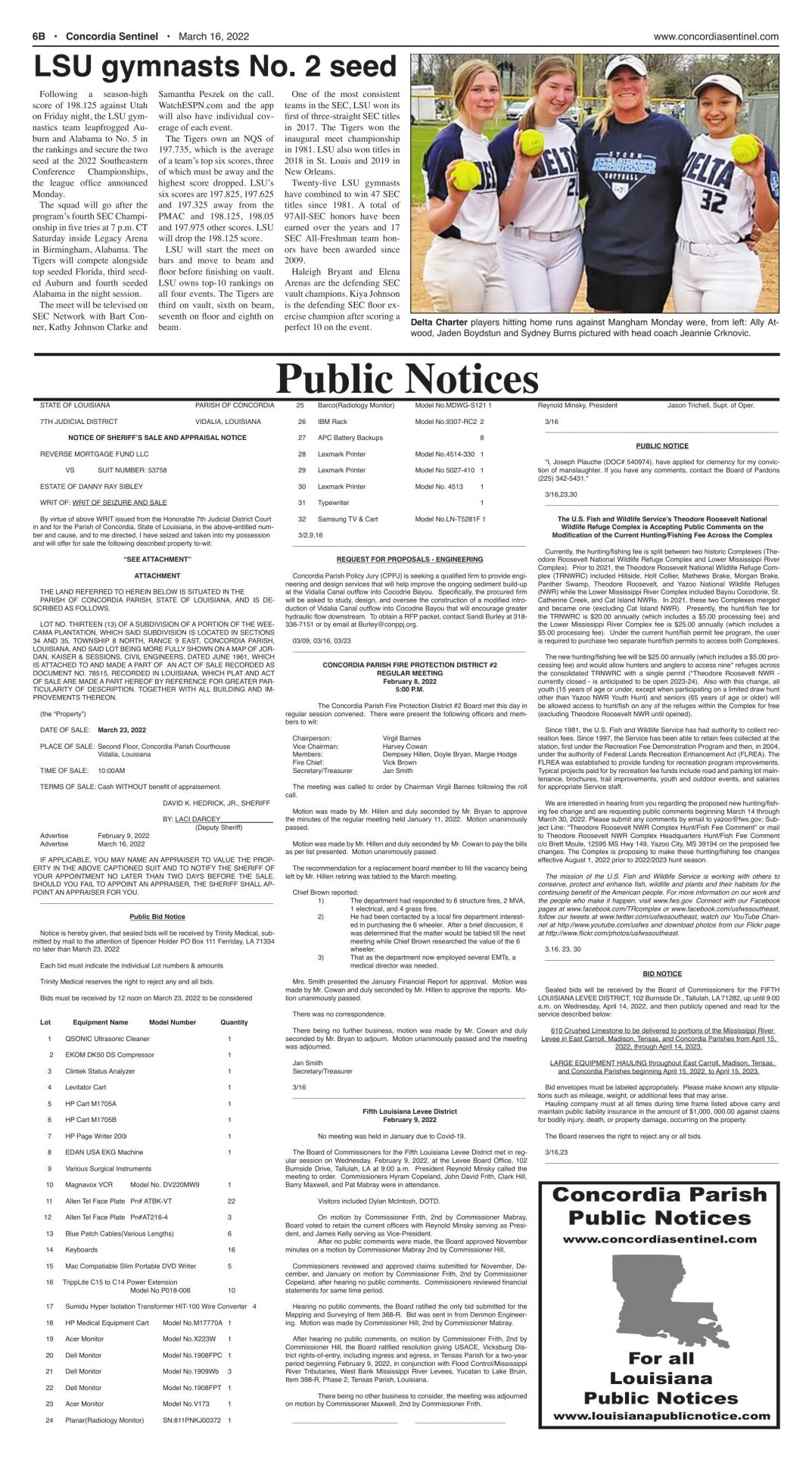 Public Notices - March 16, 2022