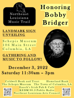 Columbia’s Bobby Bridger earns music trail marker