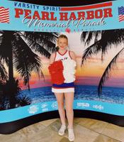Pecanty represents FPHS in Pearl Harbor parade