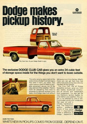 Cars We Remember: First ever four-door crew cab and extended cab trucks, Article