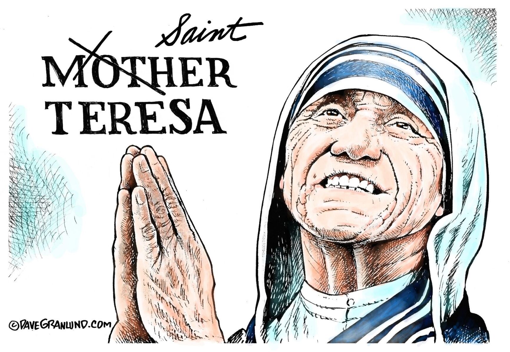 Mother Teresa sketch..❤ ​ - Brainly.in
