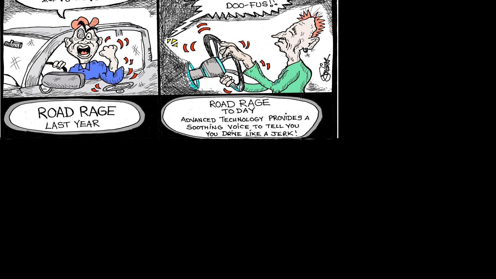 Liccar Cartoon Road Rage Article Hannibal Net