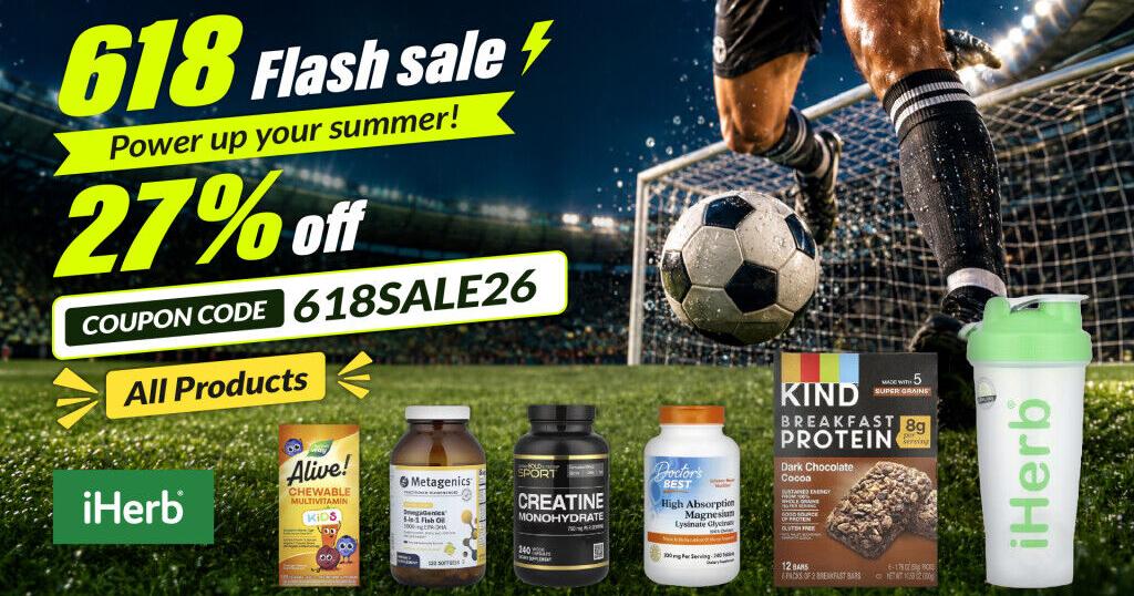 iHerb Spotlights Summer Wellness Essentials for 618 Sale