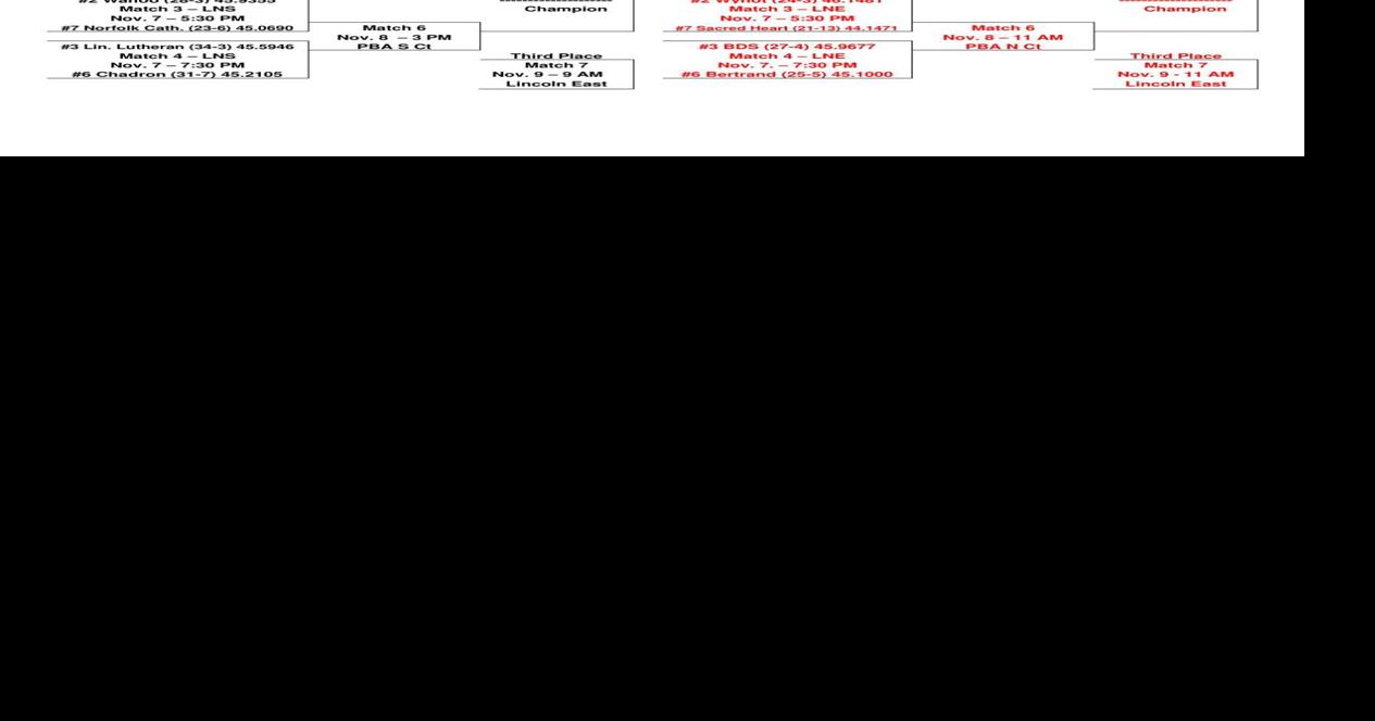 State volleyball brackets
