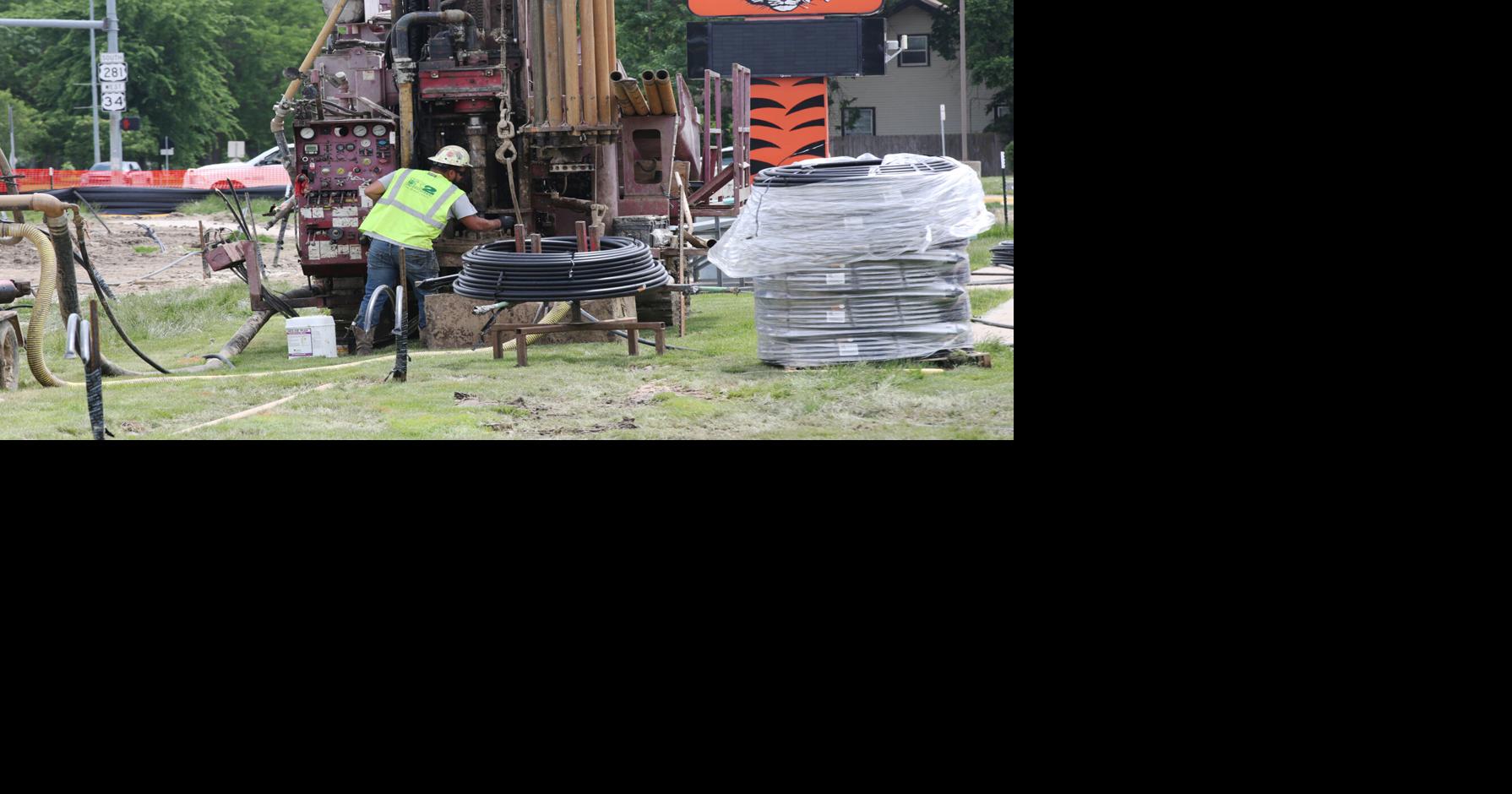 Contractor drills into geothermal HVAC project at Hastings High School ...