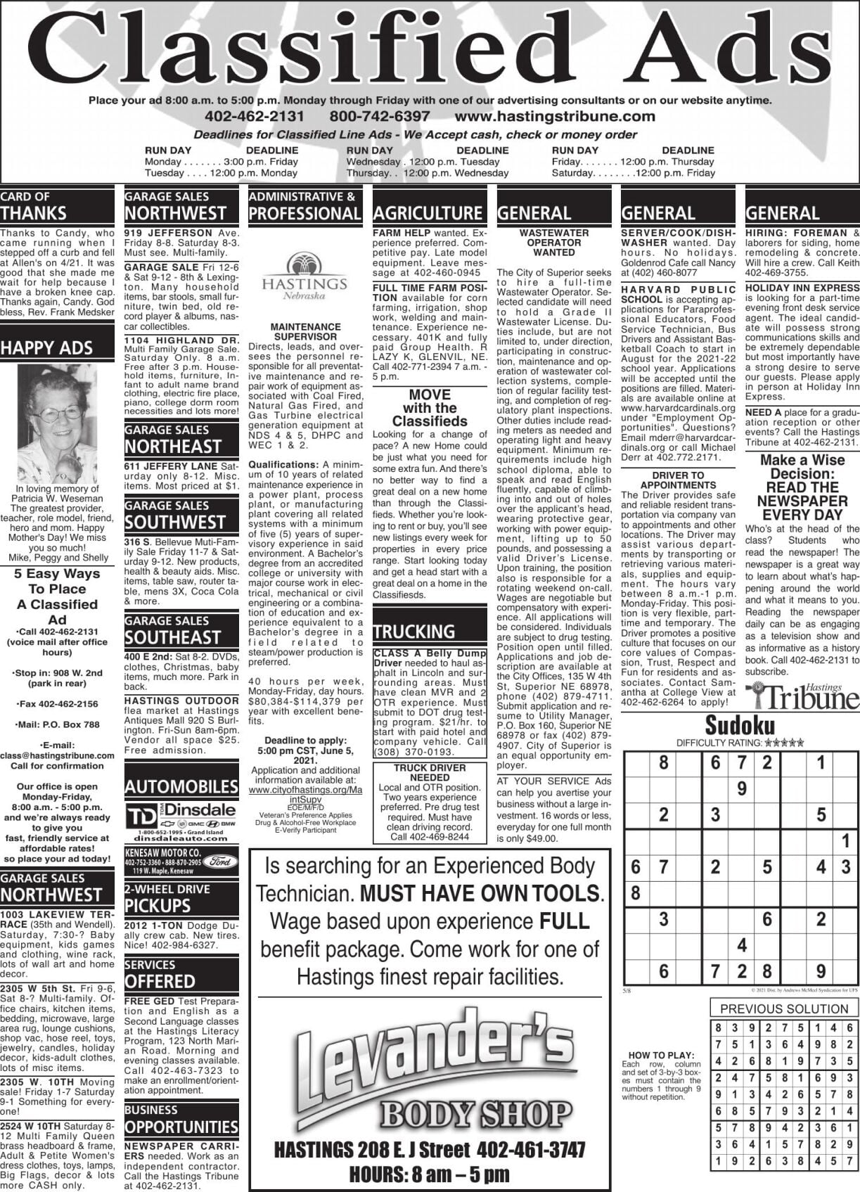 Class 5-8 | | hastingstribune.com