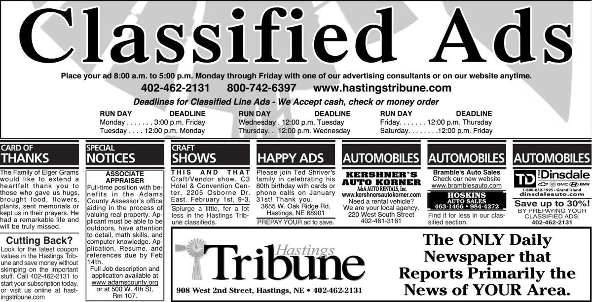 Classifieds 1 28 20 Hastingstribune Com